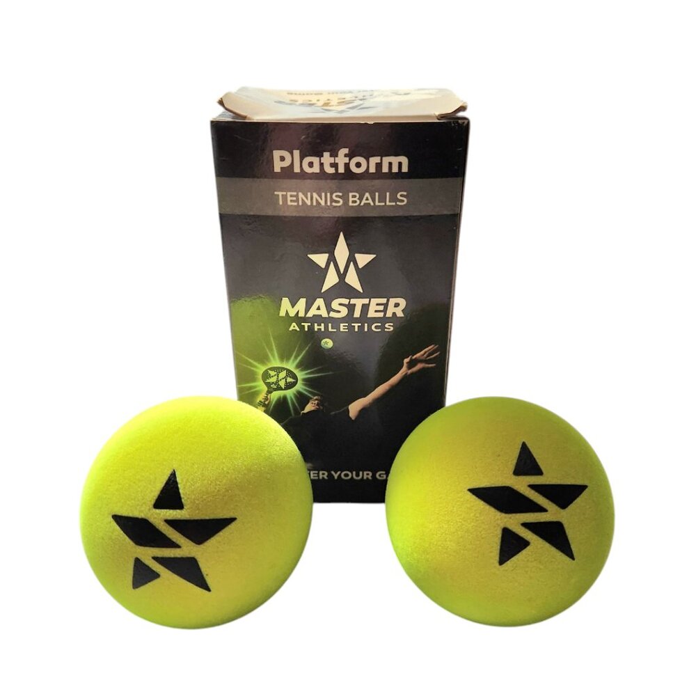 Master Athletics Platform Tennis Balls Box of 2 Yellow APTA Approved New Opened